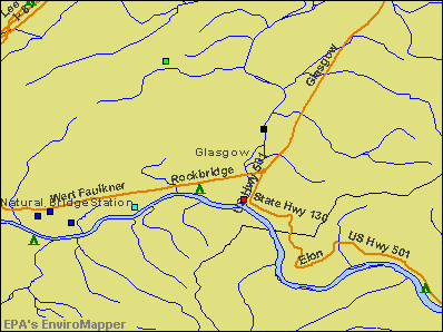 Glasgow, Virginia environmental map by EPA