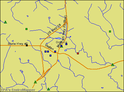 Gretna, Virginia environmental map by EPA