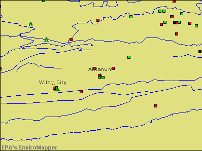 Ahtanum, Washington environmental map by EPA