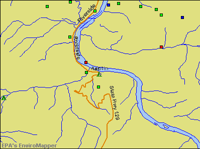 Asotin, Washington environmental map by EPA
