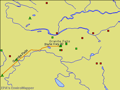 Granite Falls, Washington environmental map by EPA