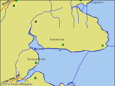 Indianola, Washington environmental map by EPA