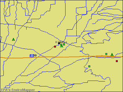 Kittitas, Washington environmental map by EPA