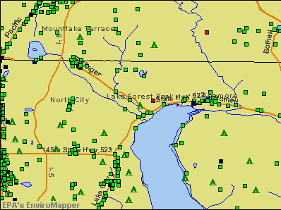 Lake Forest Park, Washington environmental map by EPA