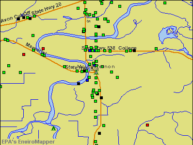 Mount Vernon, Washington environmental map by EPA