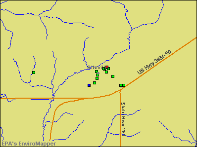 Ritzville, Washington environmental map by EPA