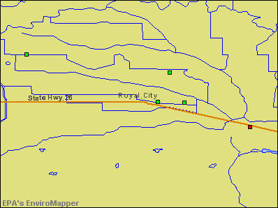Royal City, Washington environmental map by EPA