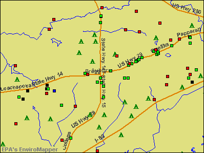 Auburn, Alabama environmental map by EPA