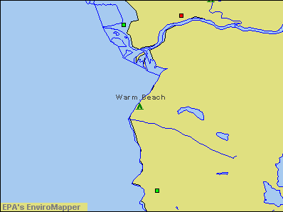 Warm Beach, Washington environmental map by EPA