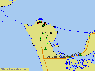 Westport, Washington environmental map by EPA