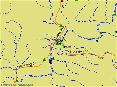 Marlinton, West Virginia environmental map by EPA