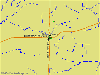 Black Creek, Wisconsin environmental map by EPA