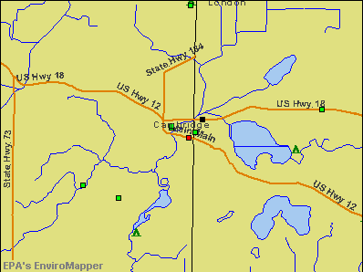 Cambridge, Wisconsin environmental map by EPA