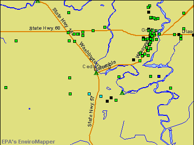 Cedarburg, Wisconsin environmental map by EPA