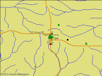 Fennimore, Wisconsin environmental map by EPA