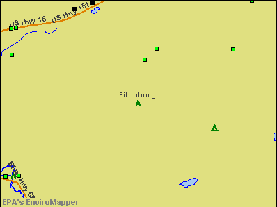 Fitchburg, Wisconsin environmental map by EPA