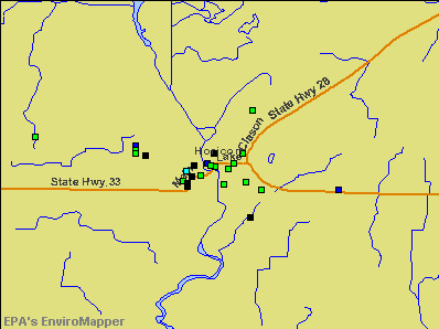 Horicon, Wisconsin environmental map by EPA