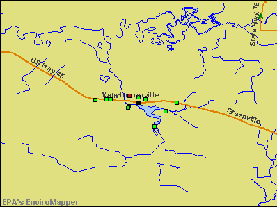 Hortonville, Wisconsin environmental map by EPA