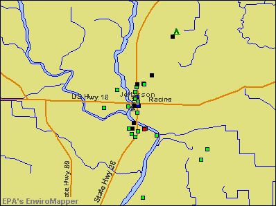 Jefferson, Wisconsin environmental map by EPA