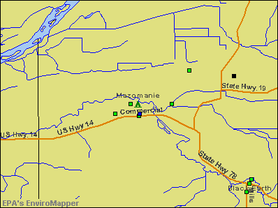 Mazomanie, Wisconsin environmental map by EPA