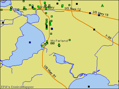 McFarland, Wisconsin environmental map by EPA