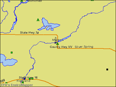 Merton, Wisconsin environmental map by EPA