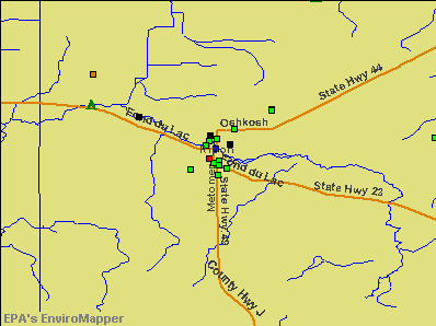 Ripon, Wisconsin environmental map by EPA