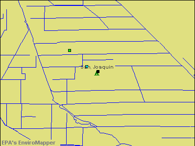 San Joaquin, California environmental map by EPA