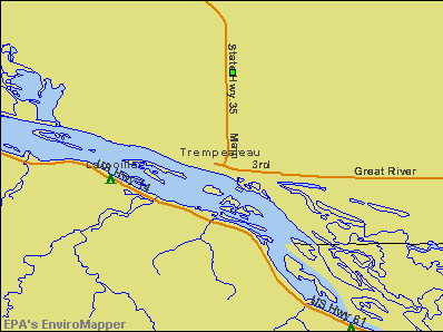 Trempealeau, Wisconsin environmental map by EPA