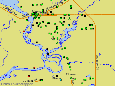 Whiting, Wisconsin environmental map by EPA
