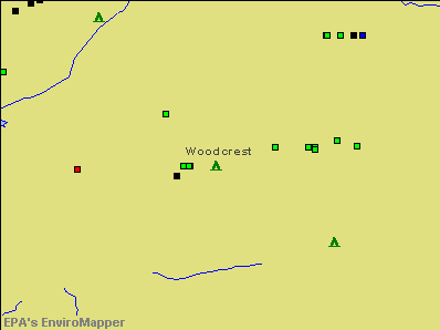 Woodcrest, California environmental map by EPA
