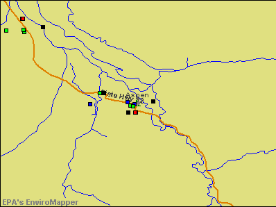 Aspen, Colorado environmental map by EPA