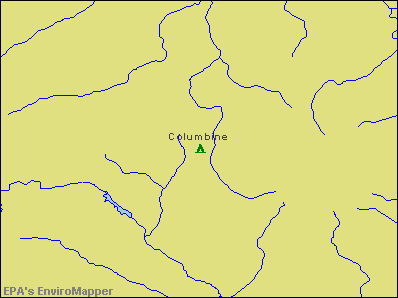 Columbine, Colorado environmental map by EPA