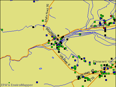 Golden, Colorado environmental map by EPA