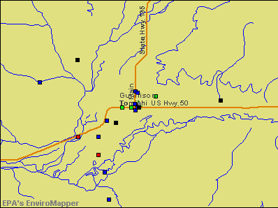 Gunnison, Colorado environmental map by EPA