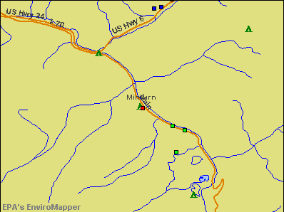 Minturn, Colorado environmental map by EPA