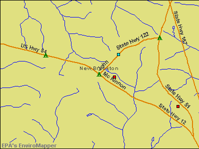 New Brockton, Alabama environmental map by EPA