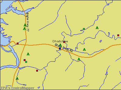 Ohatchee, Alabama environmental map by EPA