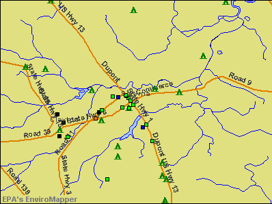 Smyrna, Delaware environmental map by EPA