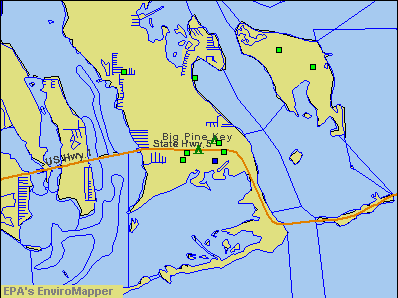 Big Pine Key, Florida environmental map by EPA