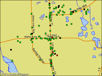 De Land, Florida environmental map by EPA
