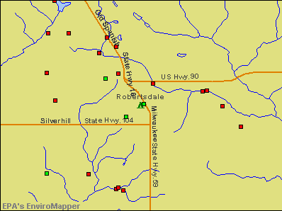 Robertsdale, Alabama environmental map by EPA