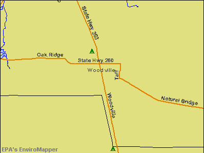 Woodville, Florida environmental map by EPA