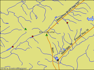 Blountsville, Alabama environmental map by EPA