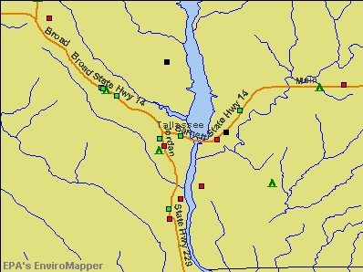 Tallassee, Alabama environmental map by EPA