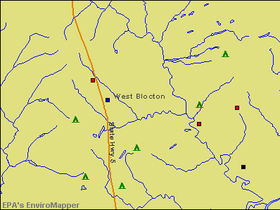West Blocton, Alabama environmental map by EPA