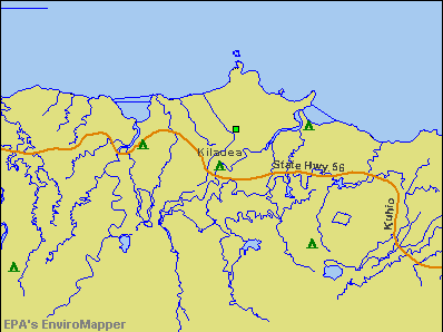 Kilauea, Hawaii environmental map by EPA
