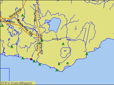 Koloa, Hawaii environmental map by EPA
