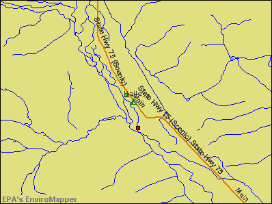 Hailey, Idaho environmental map by EPA