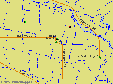 New Plymouth, Idaho environmental map by EPA
